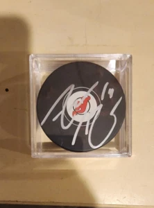 Adam Henrique signed New Jersey Devils Hockey Puck COA - Picture 1 of 1