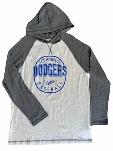 Los Angeles Dodgers Hooded Pullover Long Sleeve T-shirt Size L MLB Baseball New - Picture 1 of 6