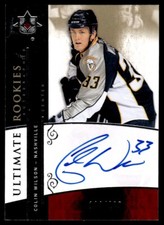 2009-10 Upper Deck Ultimate Collection Rookie NHL Shield Autographs Colin Wilson