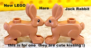 LEGO Desert Rabbit JACKRABBIT Hare Big Bunny Dog Long Ears Nougat Light Brown - Picture 1 of 1