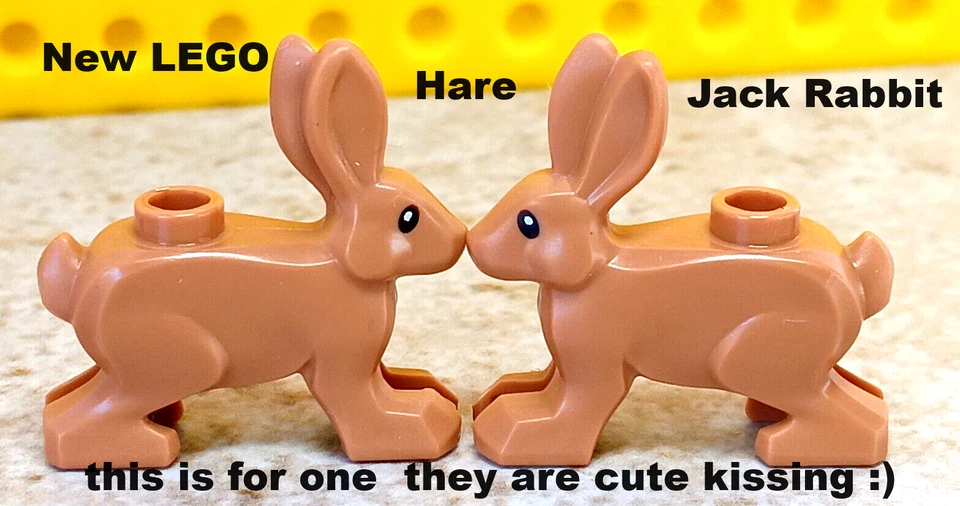 LEGO Desert Rabbit JACKRABBIT Hare Big Bunny Dog Long Ears Nougat Light Brown - Image 1 of 1