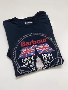 Barbour T-Shirt, Union Jack, South Shields Lighthouse, UK L (or a generous US M) - Picture 1 of 3