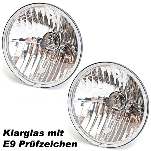 Scheinwerfer 7" Klarglas Euro Hauptscheinwerfer Jeep CJ 73-86