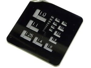 54 Pat Heidenhain, USAF optisches Komparator Kalibriergitter 54 Muster Glas - Bild 1 von 7