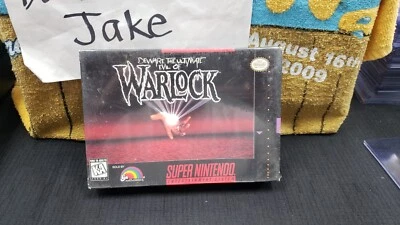 FACTORY SEALED WARLOCK SNES SUPER NINTENDO VIDEO GAME BRAND NEW W PROTECTOR CASE - Image 1 of 4