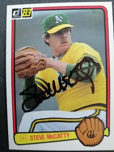 1983 Donruss SIGNED: Steve McCatty, A's #491