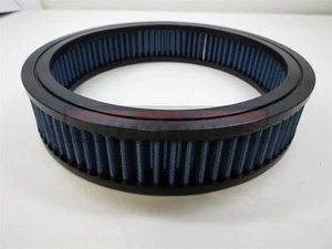 Filtro purificador de aire redondo lavable azul 10"x2" elemento reutilizable SBC BBC 350 454 - Imagen 1 de 2
