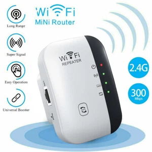 WiFi Range Extender Internet Booster Wireless Signal Repeater Wireless Amplifie - Afbeelding 1 van 19