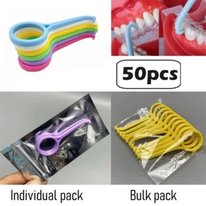 50x Dental Orthodontic Retainer Remover Braces Removal Hooks Clear Aligner Tools - Picture 1 of 19