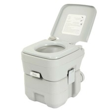 Sandinrayli 20L 5 Gallon Portable Toilet Flush Camping Travel Outdoor/Indoor Commode Potty