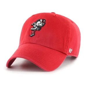 Ohio State Buckeyes 47 Brand Clean Up Adjustable Hat - Red - Brutus - Picture 1 of 1