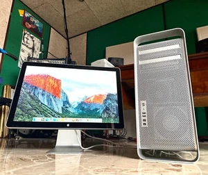 MAC PRO 4.1 Intel Xeon Quad Core + Écran LED Cinema Apple + Accessoires + Pack - Photo 1/23