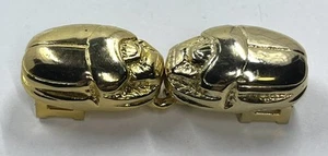 Mimi Di N 1978 Vintage Goldtone Scarab Beetle Belt Buckle (1643) - Picture 1 of 10