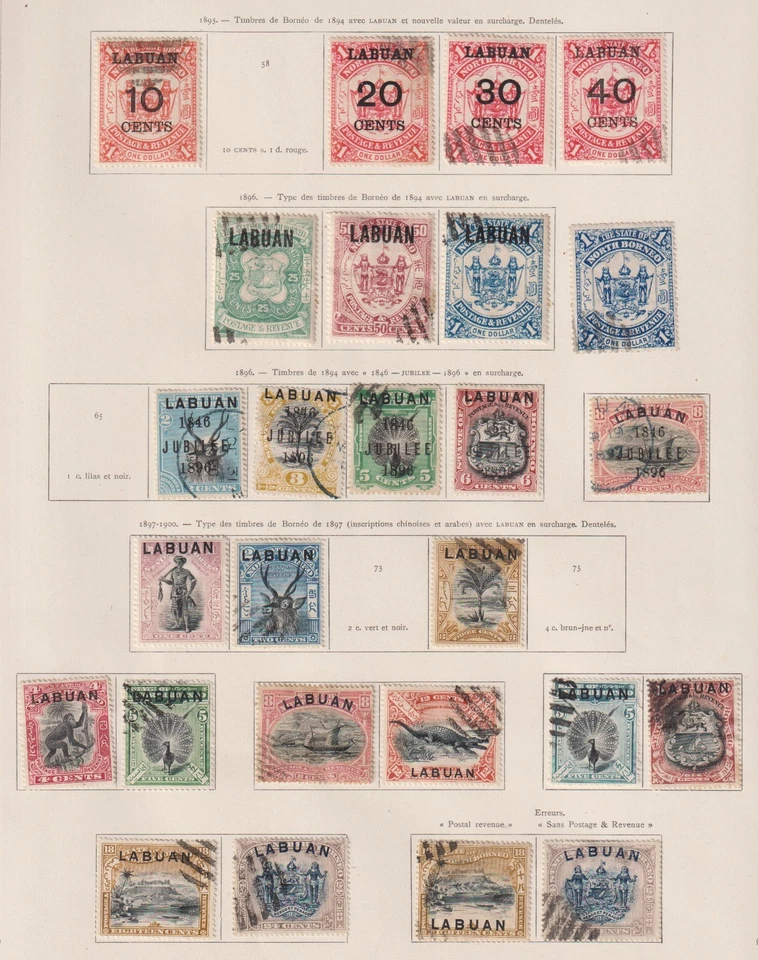 Labuan 1895 colection of 26 CLASSIC stamps / HIGH VALUE! - image 1 of 1