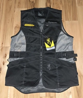 NWT Browning Reactar G3 Pad Pocket Ace Hunting Shooting Black Vest Sz. Large - Image 1 of 4