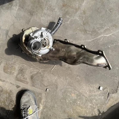 Audi RS7 C7 2017 4.0L Right Passenger Turbocharger Exhaust Manifold 12-18 >Y9 - Image 1 of 3