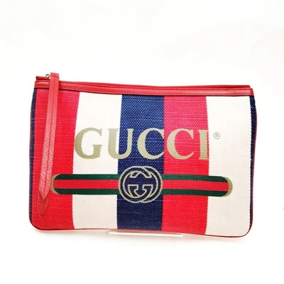 NO TARIFF Gucci Clutch Bag Multi Color Canvas 2885824 - Image 1 of 4