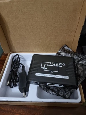 YPbPr + Convertitore Audio Digitale/Analogico a HDMI. *Eu Plug, scatola aperta ma è nuova* - Immagine 1 di 4