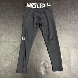 Under Armour Boys Cold Gear Leggings Black size Youth Small - Picture 1 of 5