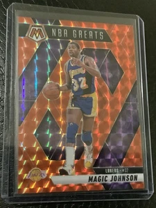 2024-25 Mosaic Magic Johnson #296 NBA Greats Orange Mosaic SP /249, Lakers - Bild 1 von 3