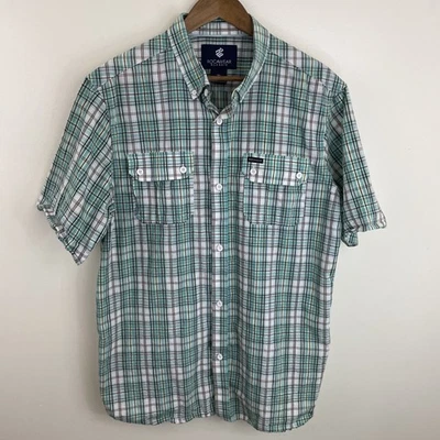 Rocawear Shirt Mens 2XL (XL) Multicolor Plaid Short Sleeve Button Down Logo - Image 1 of 4
