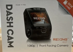 RexingUSA 1080P Front Facing Dashcam (32GB Karte) 170 Weitwinkel 2,4 LCD - Bild 1 von 1