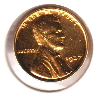 1937 US Lincoln 24k Gold Plated Cent Penny Collection Coin 🔥Black Friday Sale! - Image 1 of 2