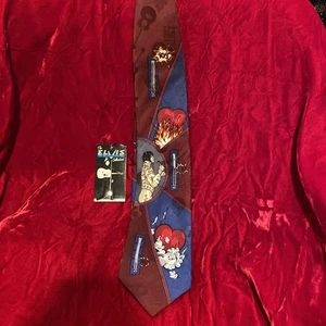 Elvis Presley Krawatte 100 Seide Vintage - Burning Love Collection NEU Krawatte - Bild 1 von 4