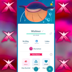 Dynamax Wailmer | Pokemon Trade Go 🐋 - Imagen 1 de 1