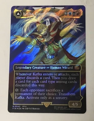 Kefka, Court Mage (0543) (Borderless) (Surge Foil) Final Fantasy Foil - Image 1 of 2