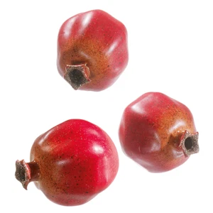 Deko-Granatapfel-Set Dummy Granatäpfel-Set Fake Attrappen rot 7 cm - Bild 1 von 3