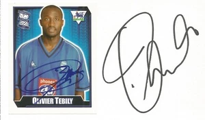 BIRMINGHAM, CELTIC & SHEFFIELD UTD: OLIVIER TEBILY FIRMADA 3x5 TARJETA BLANCA + CERTIFICADO DE AUTENTICIDAD - Imagen 1 de 1