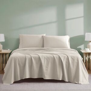 Luxury 100% Egyptian Cotton Flat Sheet 400TC Bed Sheets Single Double King Size