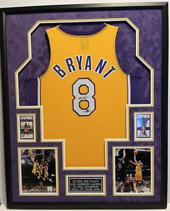 Kobe Bryant LA Lakers Autographed Framed Reebok Jersey PSA COA & Beckett Letter - Picture 1 of 16