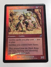 Crimped - Goblin Warchief Scourge Foil Magic the Gathering MTG Error Misprint LP