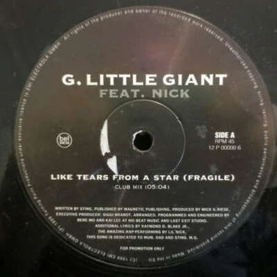 G. Little Giant Feat. Nick - Like Tears Fr 12" Single Promo Vinyl - Bild 1 von 2
