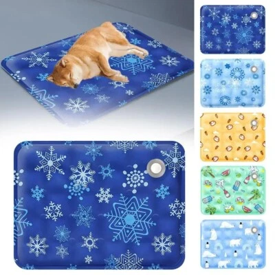 Pet Cooling Mat Cool Gel Pad Comfortable Cushion Bed Summer Dog Cat 16"/20"/24" - Image 1 of 4