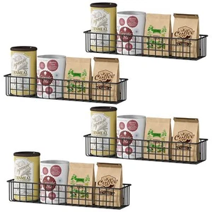 4pcs Magnetic Storage Baskets For Refrigerator Strongly Magnet Spice Rack Fridge - Picture 1 of 8
