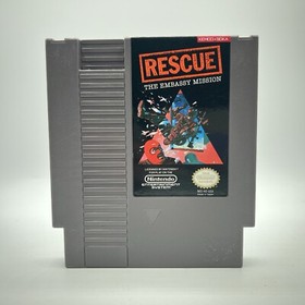 Nintendo NES Rescue: The Embassy Mission Tested Working Authentic Cartridge 1990