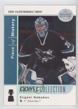 2002-03 Upper Deck Piece Of History Awards Collection Evgeni Nabokov #AC23