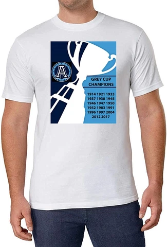 CFL Toronto Argonauts Grey Cup Champs White T-Shirt 100% Cotton men sz XL NEW Cover