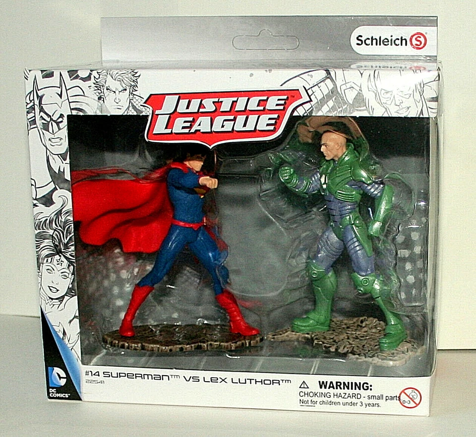 Schleich DC Comics Justice League #14 Superman VS Lex Luthor Playset Kids G1