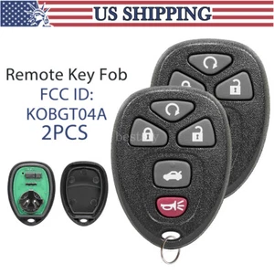 2 Para 2005 2006 2007 2008 Buick Lacrosse Entrada Sin Llave Control Remoto Coche Llavero + Chip - Imagen 1 de 7