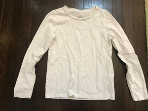 faded glory girls white long sleeve shirt size L extra large white - Picture 1 of 2