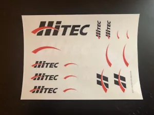 HITEC DRONE LOGO RC Racing Sticker Body Decals 7X5 SHEET - Picture 1 of 1