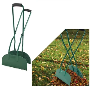 Rastrillo para recoger escombros de hojas de mango largo hojas de jardín cucharas para recoger - Imagen 1 de 7