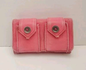 Cartera de pana Volcom rosa con botones a presión para mujer 100 % algodón 5,5" - Imagen 1 de 12