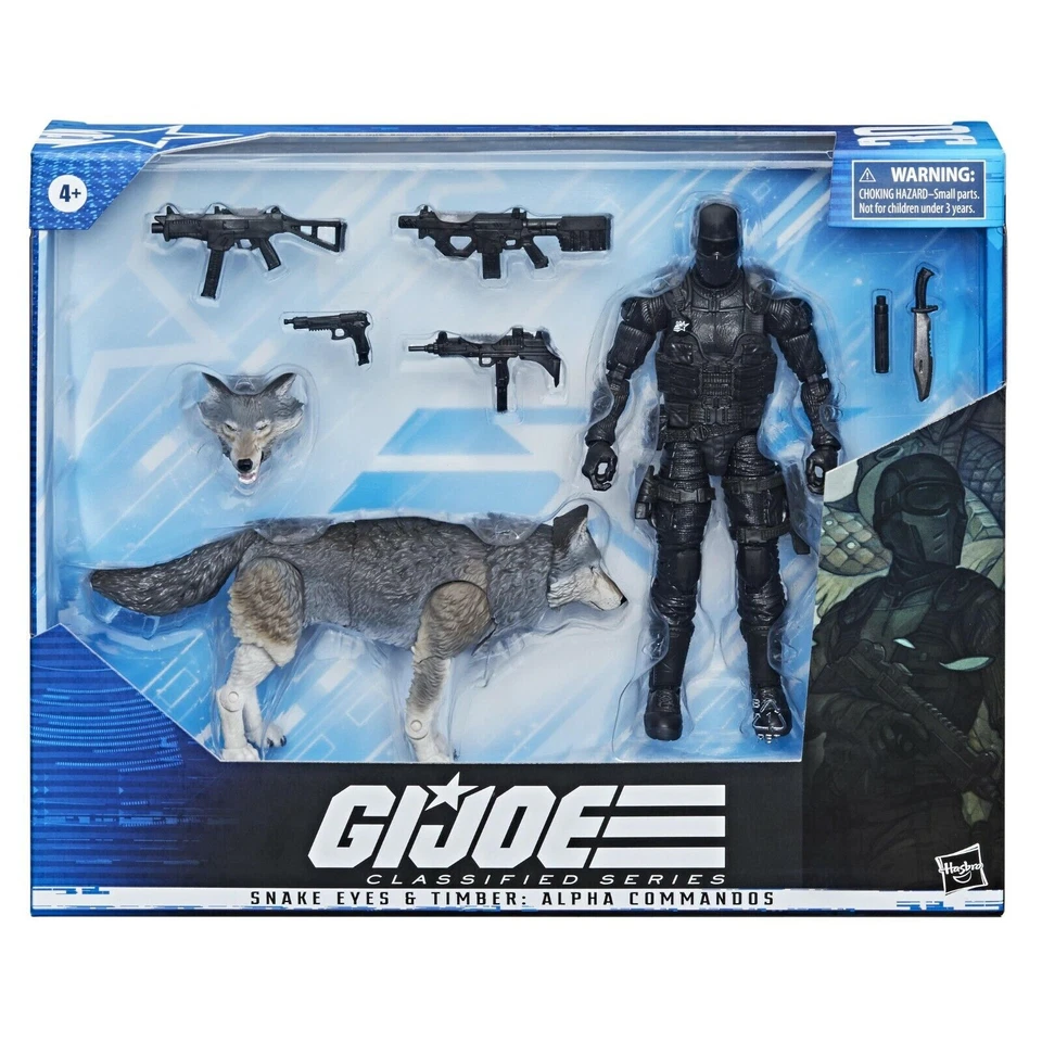Hasbro G.I. Joe Classified Series Snake Eyes and Timber: Alpha Commandos 6" Action Figures (F0759)