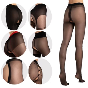 FIORE OUVVERT Strumpfhose mit Öffnung Schritt offen flache Naht S-XXL 20-80 den - Bild 1 von 52