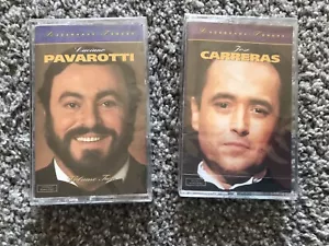 Legendary Tenors Luciano Pavarotti & Jose Carreras Cassettes New & Sealed - Picture 1 of 8